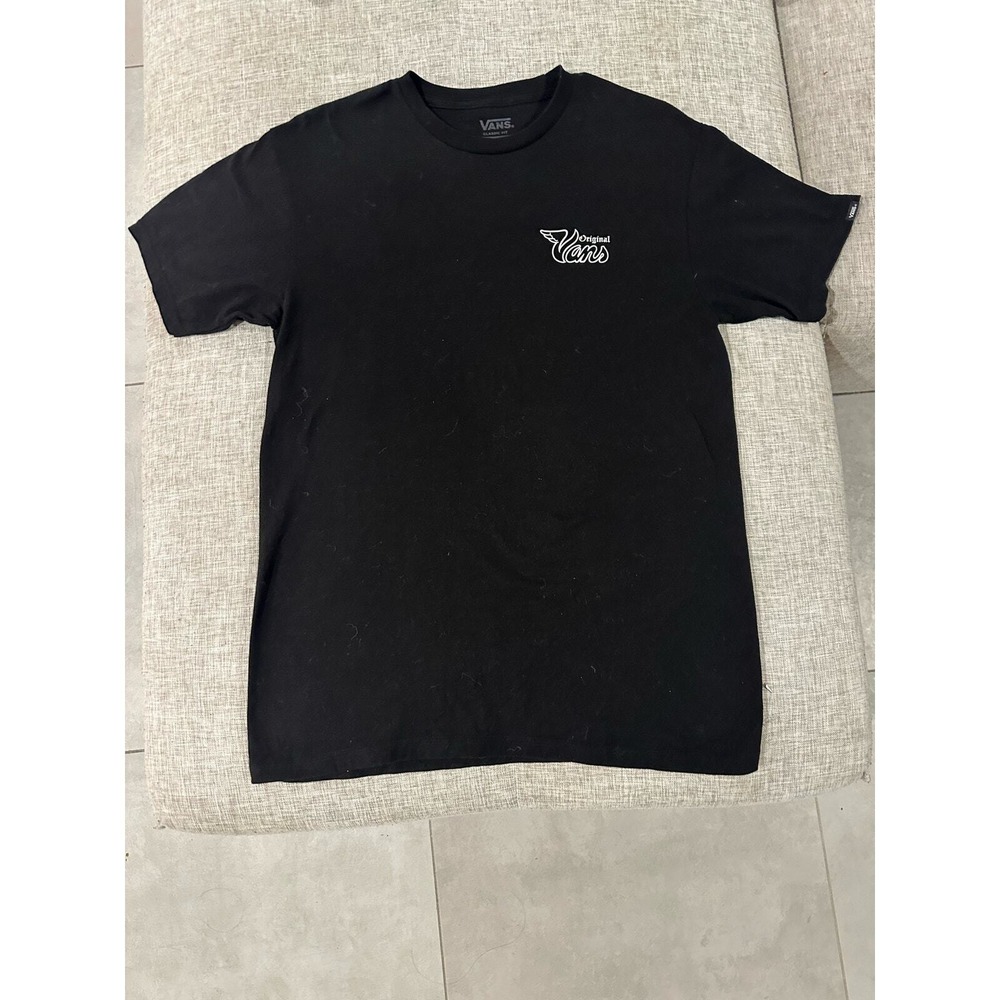 Vans Skull T-Shirt Old Skool Short Sleeve Med Black Tee - Picture 6 of 12
